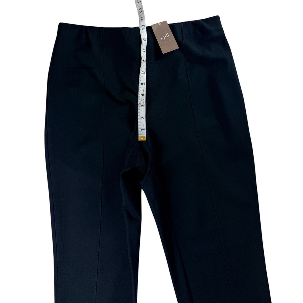 J. Jill Black Ponte Leggings Size M Center Seam Slim Leg Pull On‎ Pants NWT - Picture 8 of 12